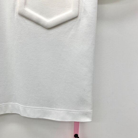 Fendi White Cotton Logo Pocket T-Shirt M Round Neck Short Sleeve Made In Italy 1 - Picture 7 of 8